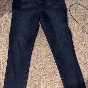 Wit & Wisdom frayed bottom size 12 jeans Women's Dark Indigo Skinny Jeans